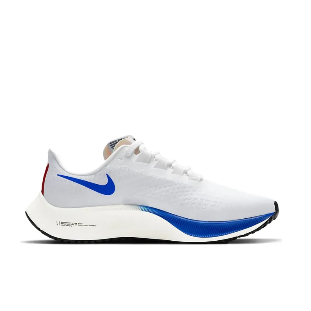 Nike Original Air Zoom Pegasus 37 Low Top Sneakers Blue and White Breathable Wearable Durable Running Shoes