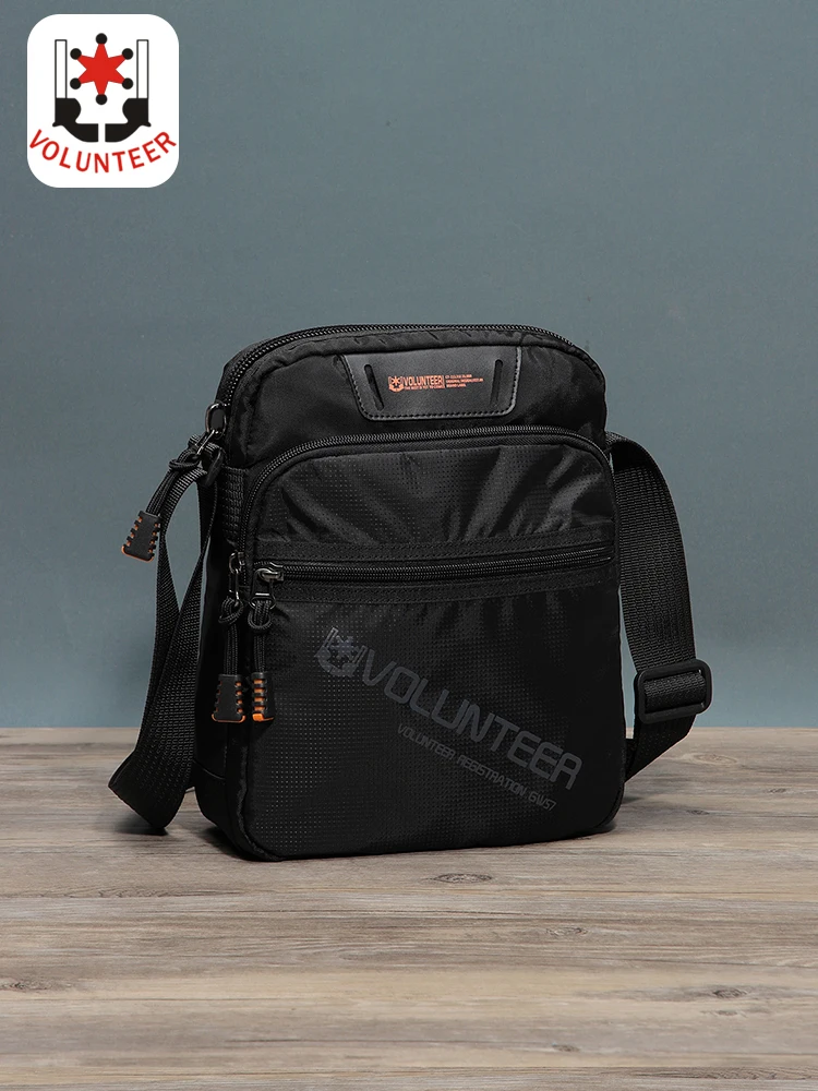 Voltunteer Shoulder Bags for Men 2023 New Waterproof Oxford Fashion Commuter Casual Outdoor Multi-pocket Cross-body Bags 1802-11