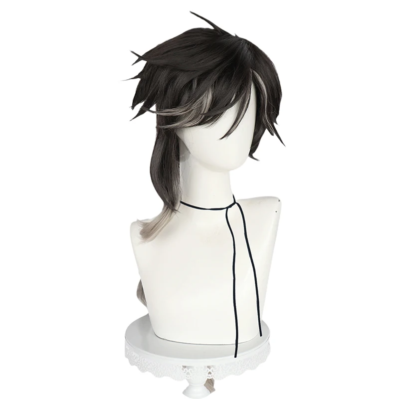 Genshin Impact Sethos parrucca Cosplay 80cm parrucca lunga treccia Sethos capelli in fibra resistente al calore per la festa Halloween + parrucca gratuita Net