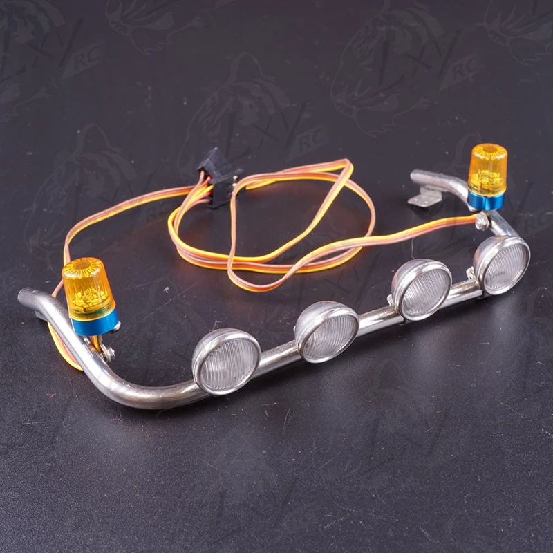 1:14e Schaal Metalen Simulatie Hoge Plafond Spotlight Upgrade Accessoires voor Tamiya RC Truck Benz 3363 ACTROS