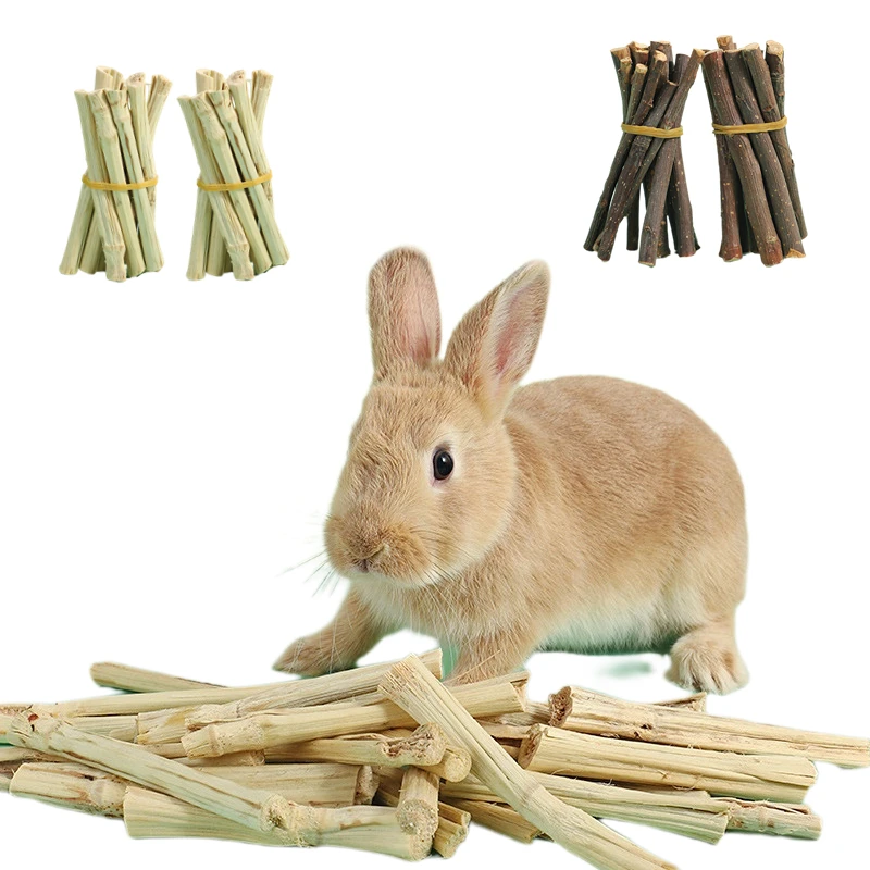 50g Hamster Molar Stick Apple Twig Sweet Bamboo Stick Rabbit Dutch Pig Chewing Twig Nibble Small Pet Toy Dried Molar Toys