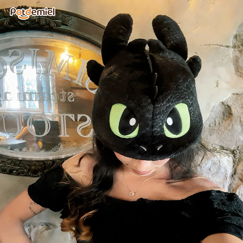 

2025 New Original How To Train Your Dragon Peaked Cap Kawaii Toothless Figure Beret Hat Cosplay Prop Accessories Surrounding