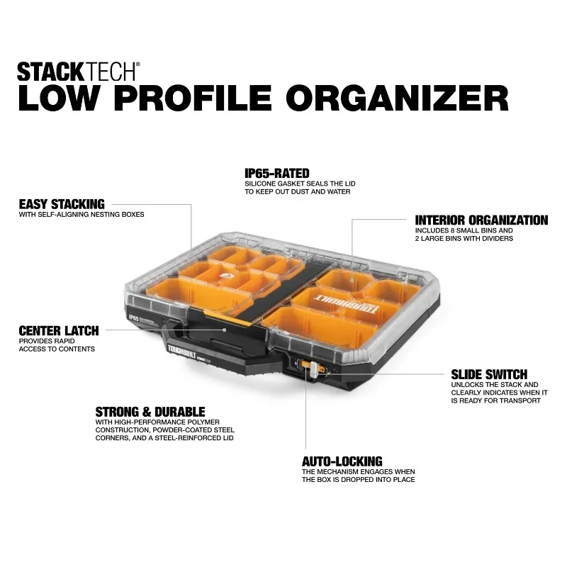 ToughBuilt TB-B1-O-10 STACKTECH Medium Organizer Tools Packaging Box