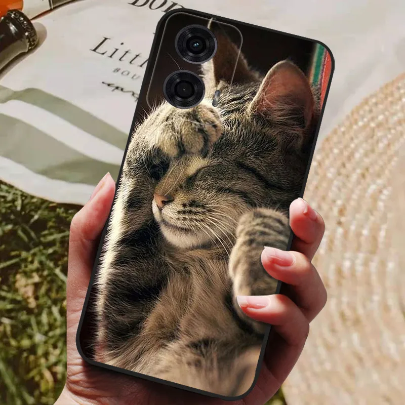 For Motorola Moto G85 5G Case Soft TPU Silicone Back Cover for Moto G85 Phone Cases MotoG85 G 85 Protective Fashion Coque Black