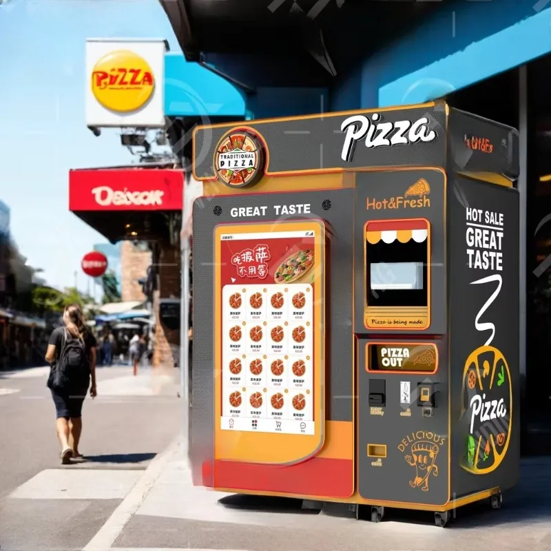 3 Minutes Fast Pizza Vending Machine Custom Mini Oven Easy Operate Self Service Commercial Automatic Vendor