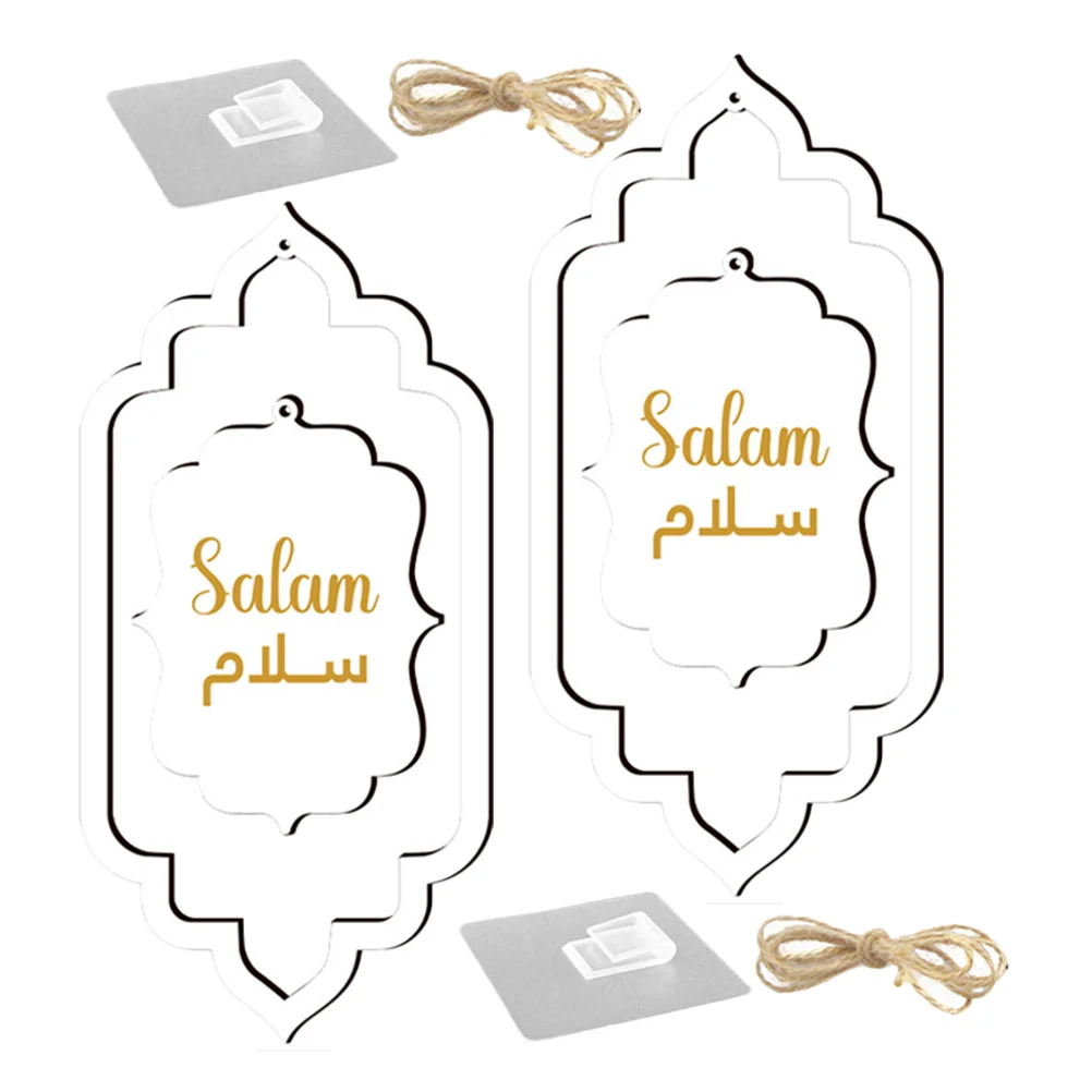 

2Pcs Wooden Sign Hanging Plaque Rustic Wall Art Front Door Decor Farmhouse Porch Decoration Wood Plaque Wooden Sign