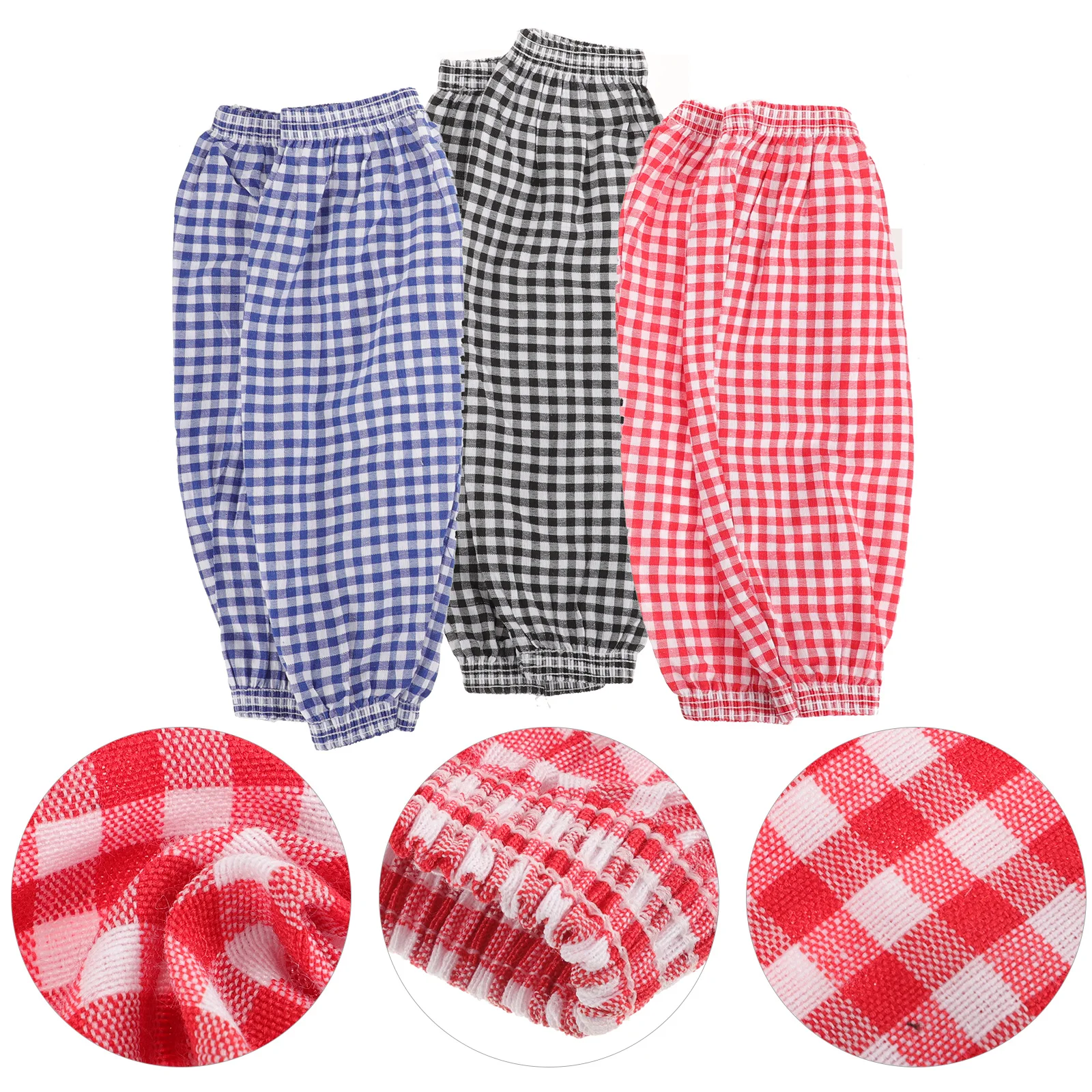 3쌍 작업용 오버슬리브, 세탁 가능한 팔 보호대, 요리, 청소, 페인팅, 정원 가꾸기, 노동자, 여성, 학생, 일상 착용용