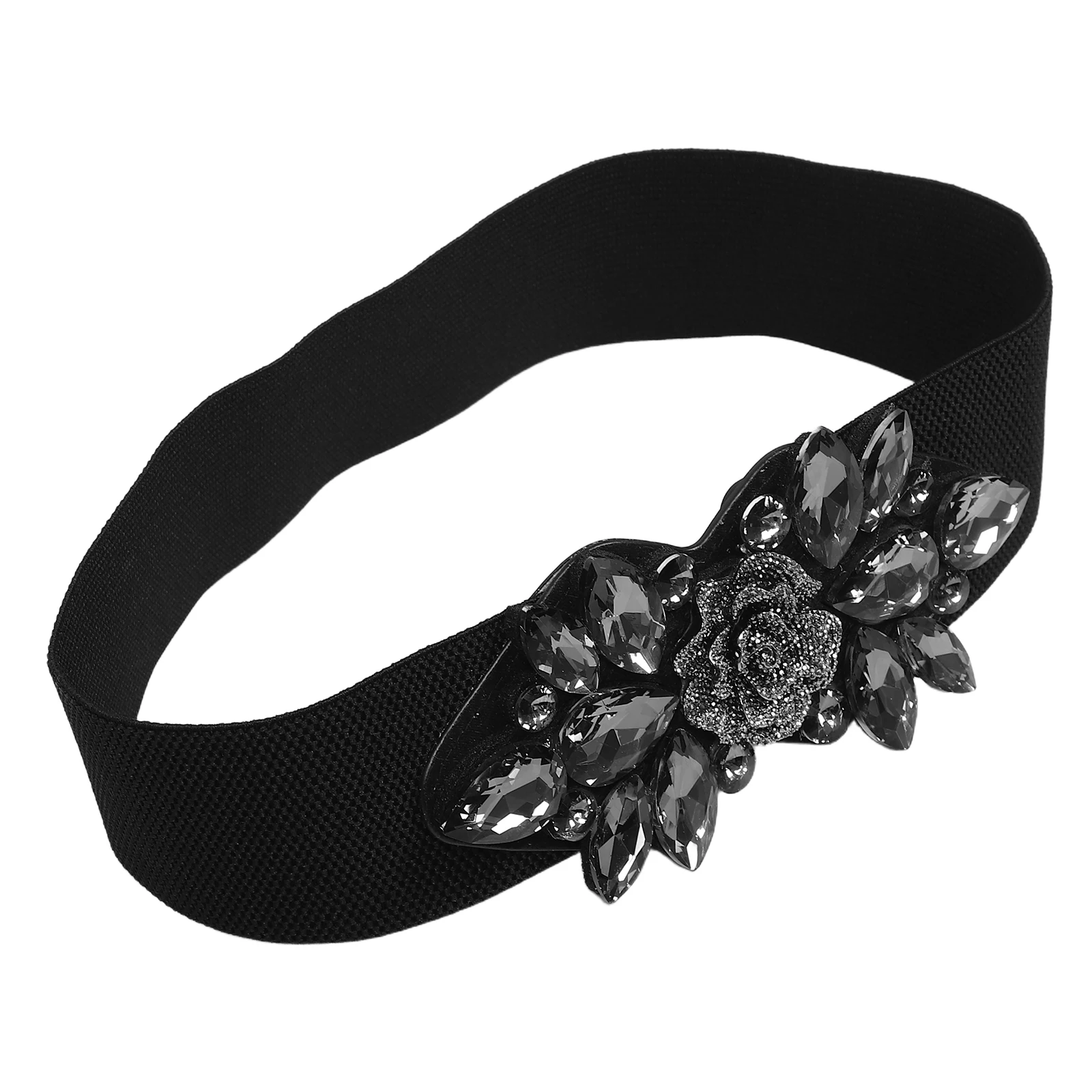 

Women's Decorative Belt Dressy Belts for Occasions Rhinestone Elastic Dresses Formal Corset Waist