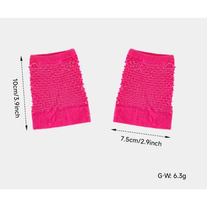 Kostuumaccessoires 80s Disco Party Set -6-delige retro hoofdband, choker en polsbandset met strikdetails