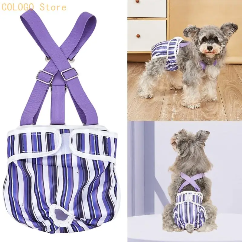 

Pet Dog Suspenders Female Dog Diaper Suspenders for Puppies Adjustable Harnesses Belly Belt for Pant Skirt Clothes D0LD