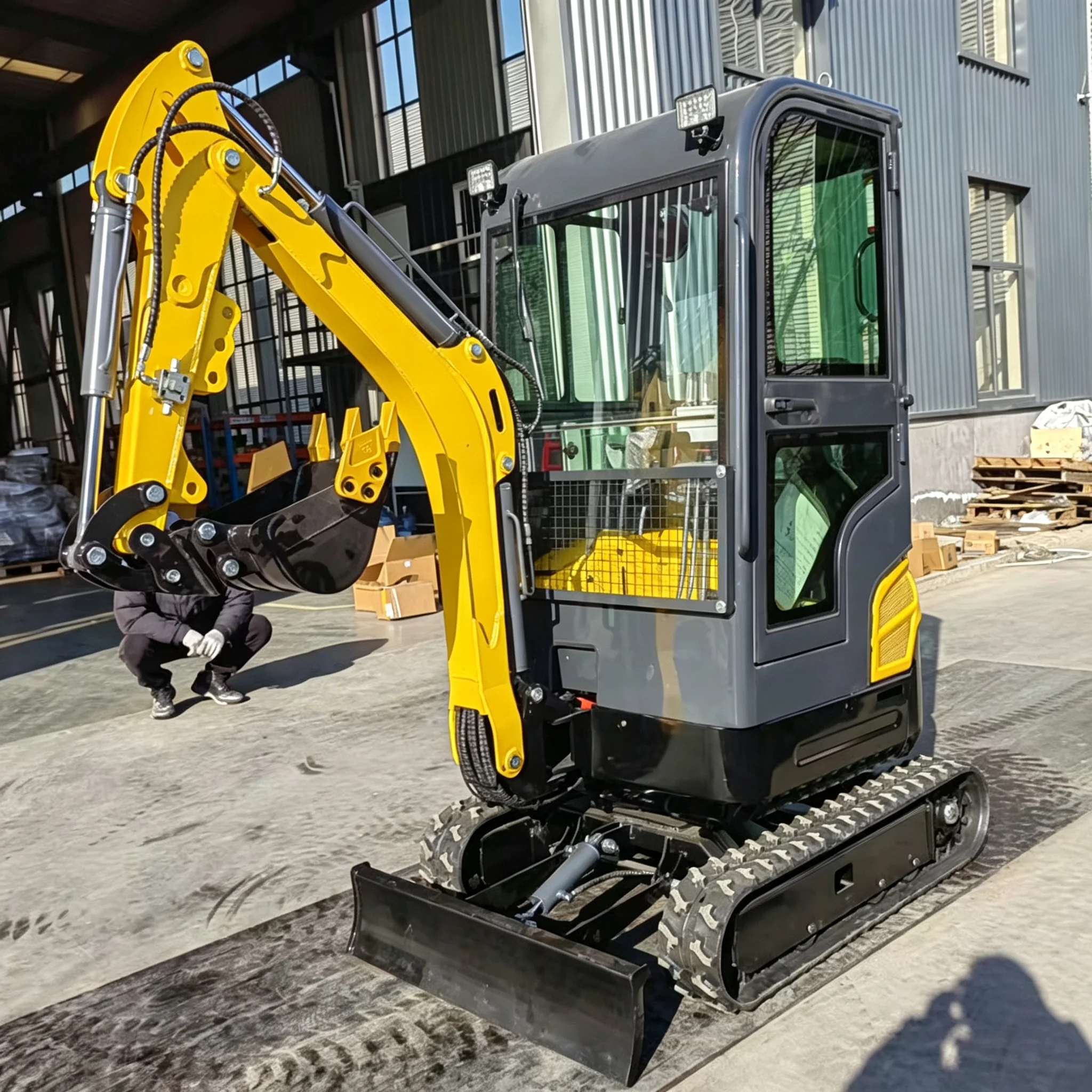 Crawler Excavator 1.5 Ton Cust - Agriculture Farming Types review and price