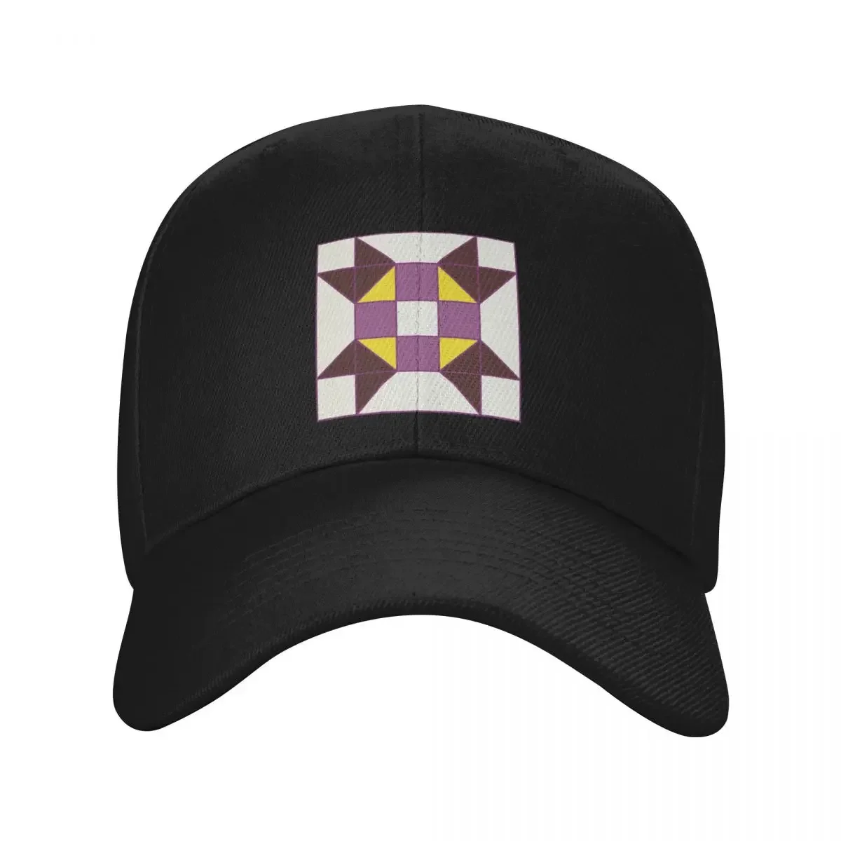 Midnight plum nonbinary quilt artwork Baseball Cap dad hat Snapback Cap New In The Hat Hats Woman Men's