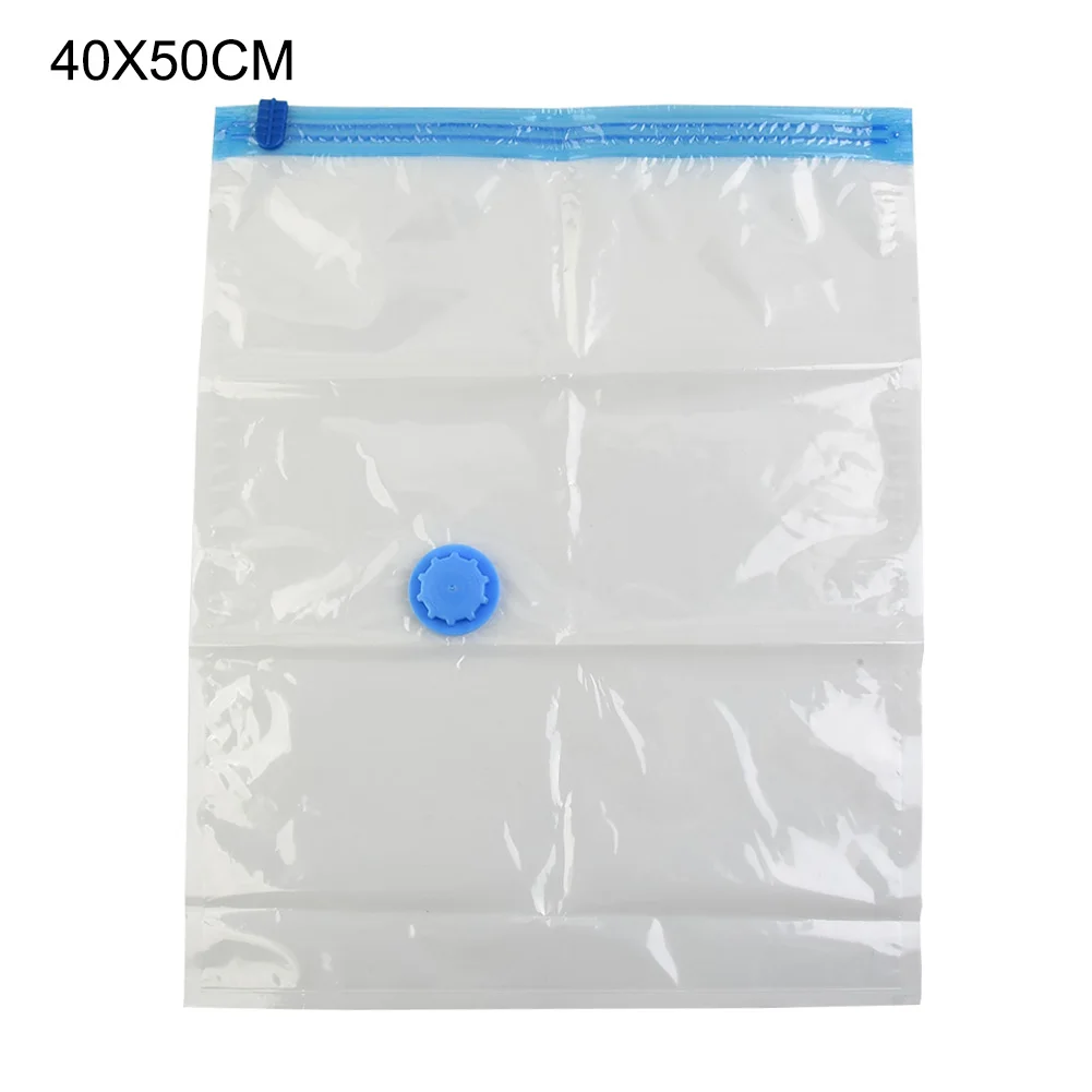 

Vacuum Storage Bags With Valve Transparent Folding Compressed Space Storage Bag Travel Seal Packet Organizers For Towel Cloth