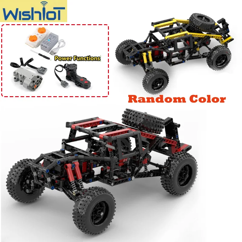 الإبداعية على الطرق الوعرة إطار سيارة نموذج اللبنات ثقب شعاع تجميعها 4-عجلة القيادة مركبة زخرفة Moc الطوب لعب الأولاد الهدايا