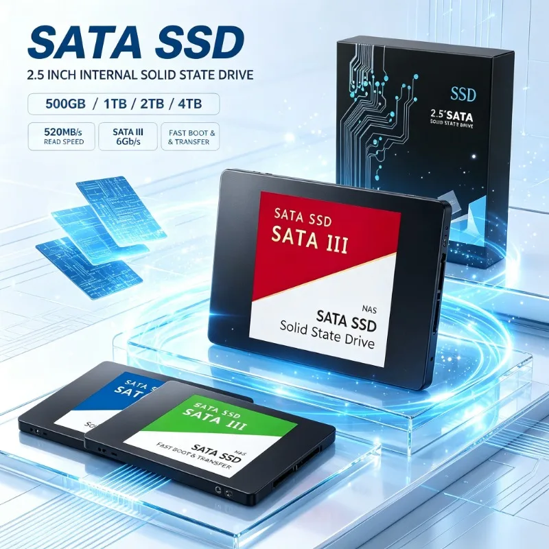 Solid State Disk SSD High Speed 500G 1TB 2TB Internal HDD Hard Drive Sata3 2.5 Inch For Laptop Microcomputer Desktop
