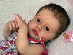 21inch Reborn Doll Kit Chloe Sweet Baby Real Soft Touch Unpainted DIY Blank Kit Bebe Reborn Kit Mold Muñeca Bebe Reborn