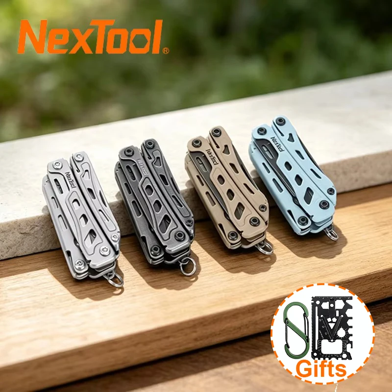 NexTool Mini Flagship F12 Multi Tool Pliers 13 In 1 Folding EDC Multitool 80Cr14Mov Steel Outdoor Camping Keychain Tools