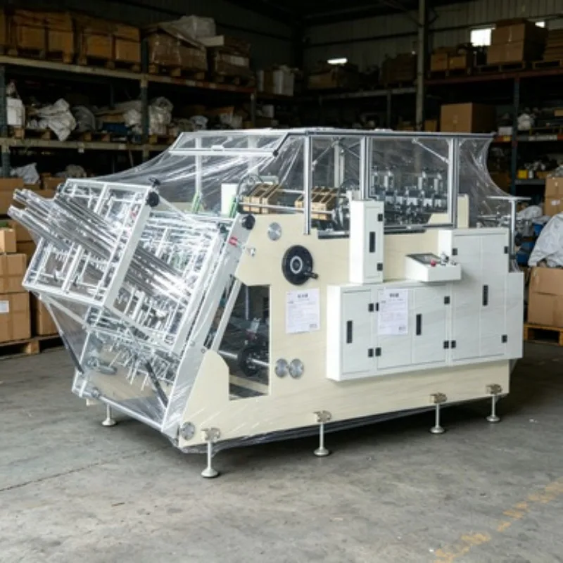 Full Automatic Hamburger Box Making Machine Paper Forming Equipment Carton Erecting Unit Pizza Burger Lunch Box Maker 160pcs/min