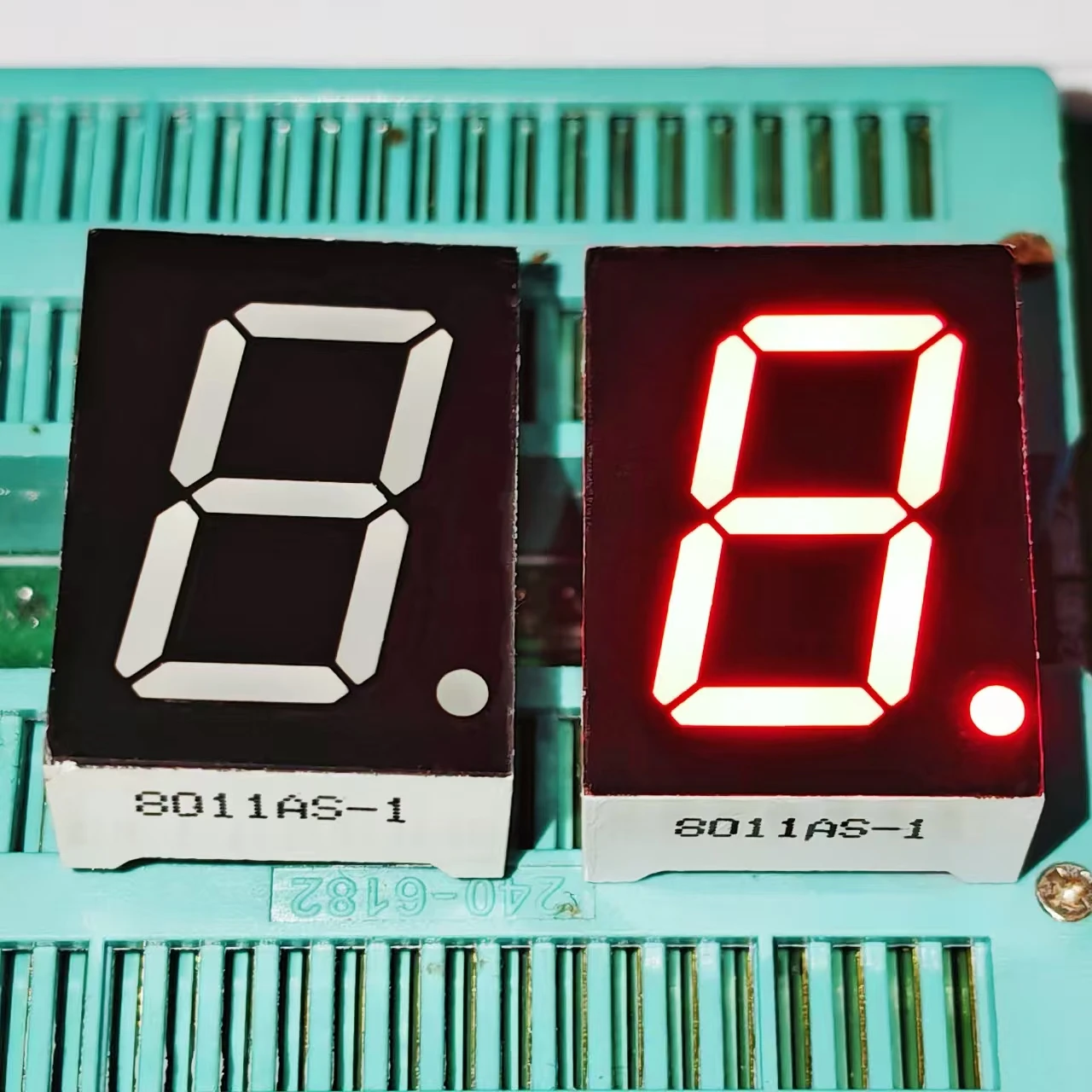 10pcs 10Pins 8106AS 8106BS 0.8 Inch 1 Digit Bits 7 Segment Red LED Digital Display Digitron Common Anode Cathode