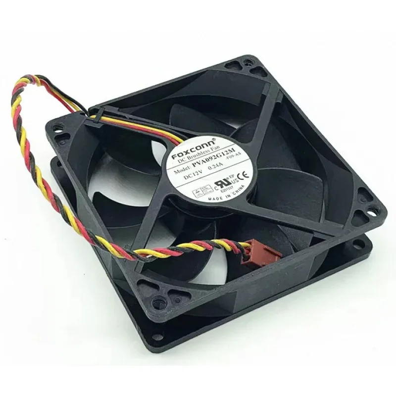 HJY   1 PCS New   PVA092G12M 12V 0.24A 3Pin Cooling Fan *ll