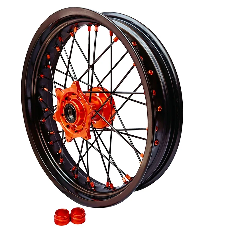 17 Inch Front Motorcycle Spoke Wheels Supermotor Wheel Rims
