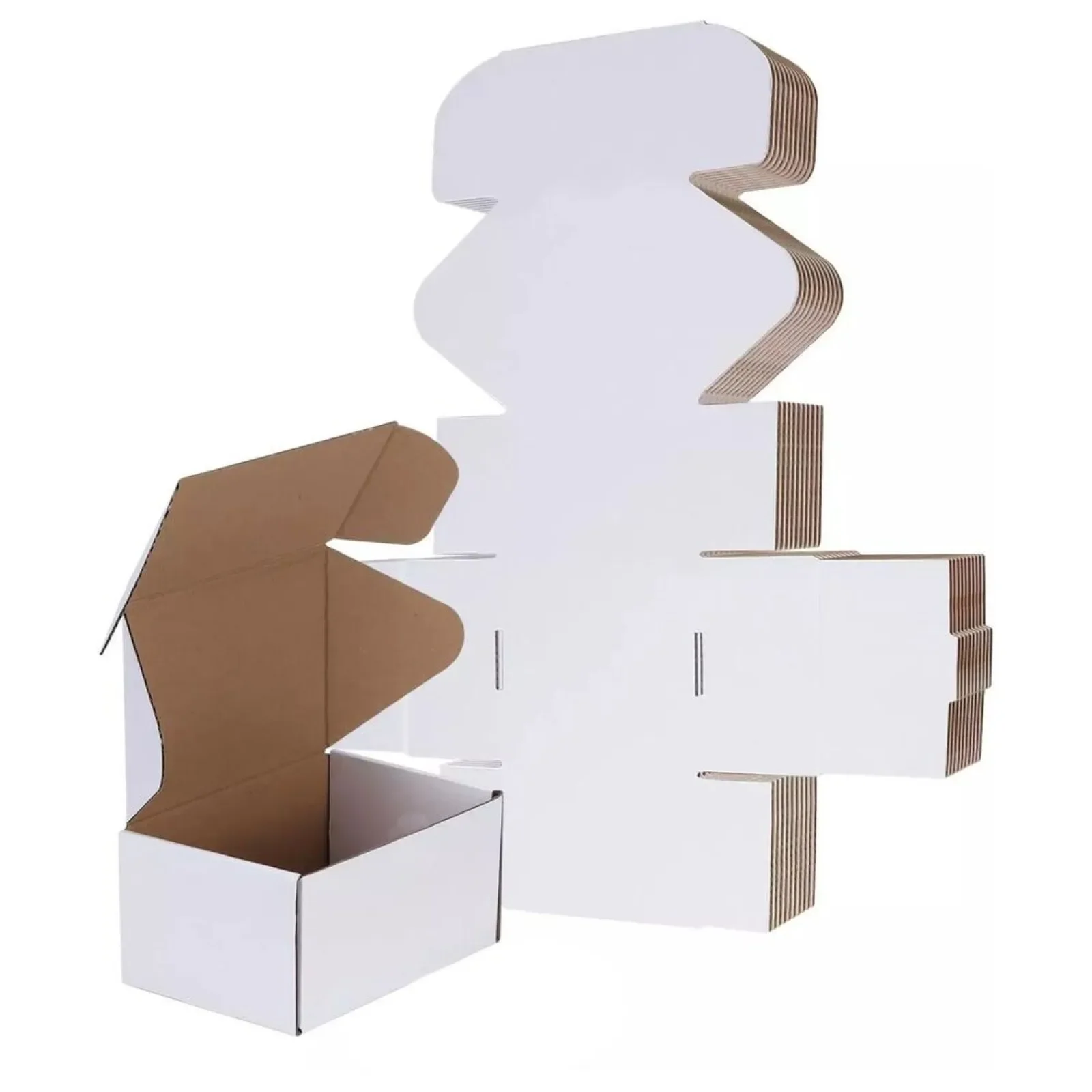 US 9x6x2 Shipping Boxes Set of 50 White Small Corrugated Cardboard Box Ma