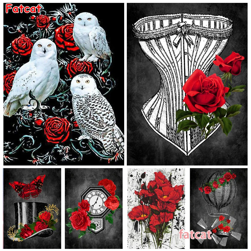 Diamond Painting Rose Flower New Arrival Diamond Embroidery Dreamcatcher Cross Stitch Kit Full Square/Round Mosaic DIY PP4937