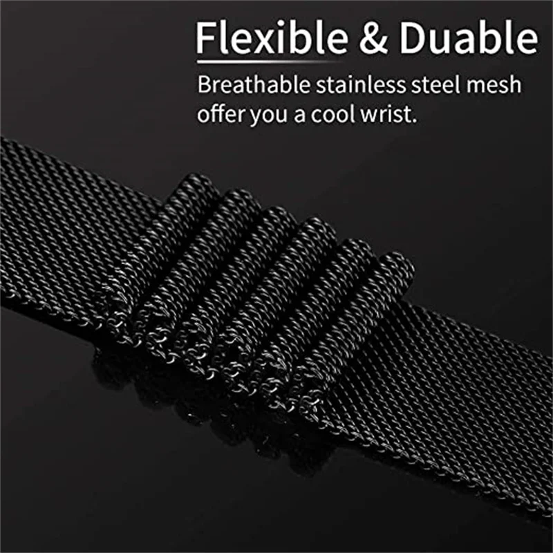 Milanese Magnetic Strap For Huawei Watch Fit 3 Statinless Steel Metal Loop Bracelet For Huawei Watch Fit3 Correa Accessories image 2