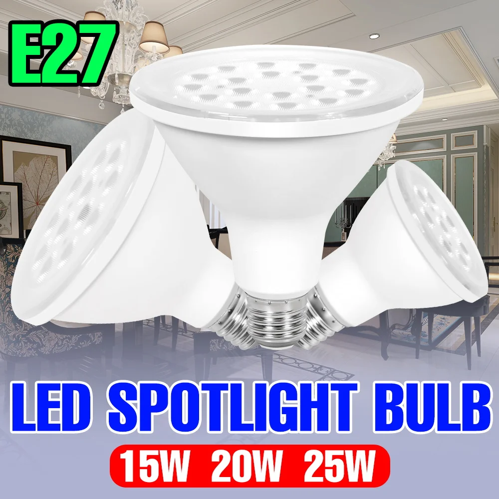 

25W LED Light Bulb E27/E26 Spotlight 220V Ceiling Lamp 110V High Brightness Chandelier Living Room Bedroom Balcony Home Lighting