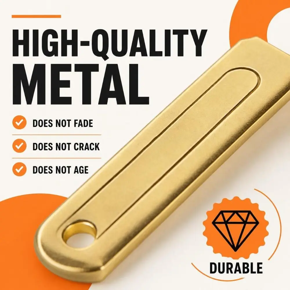 New Two‑Prong Watch Back Opener Golden Metal Watch Case Remover Portable Adjustable Watch Case Opener Watch Repair