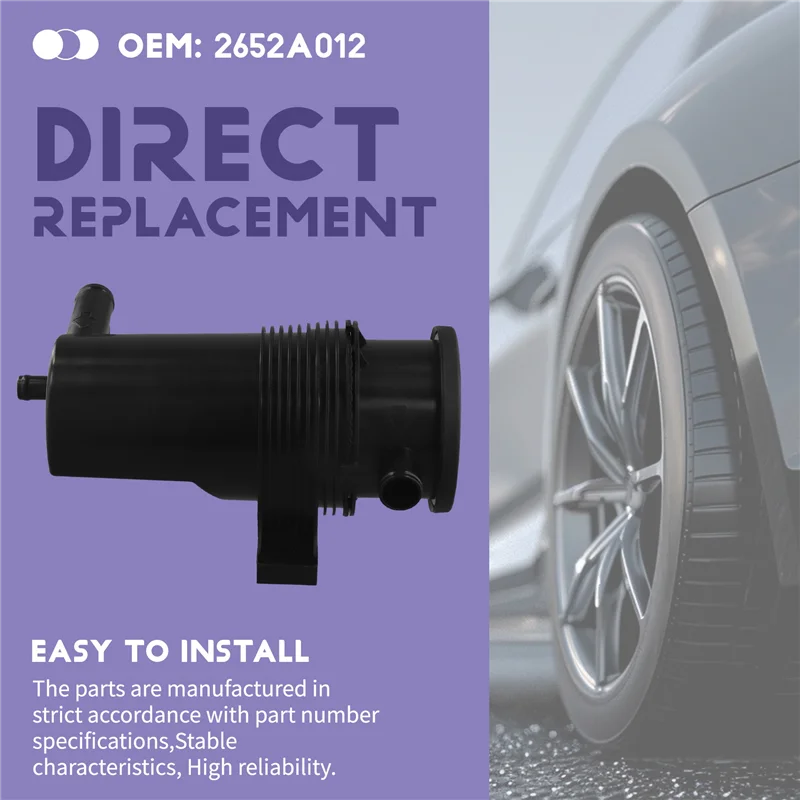 

2X 2652A012 Excavator Crankcase Exhaust Gas Filter Canister Breather Engine For Caterpillar 428F