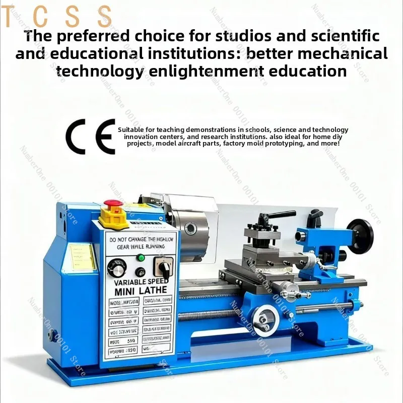 0618x350 Mini Bench Metal Lathe Household Small Metal Turning Machine For Home DIY Precision Metal Processing