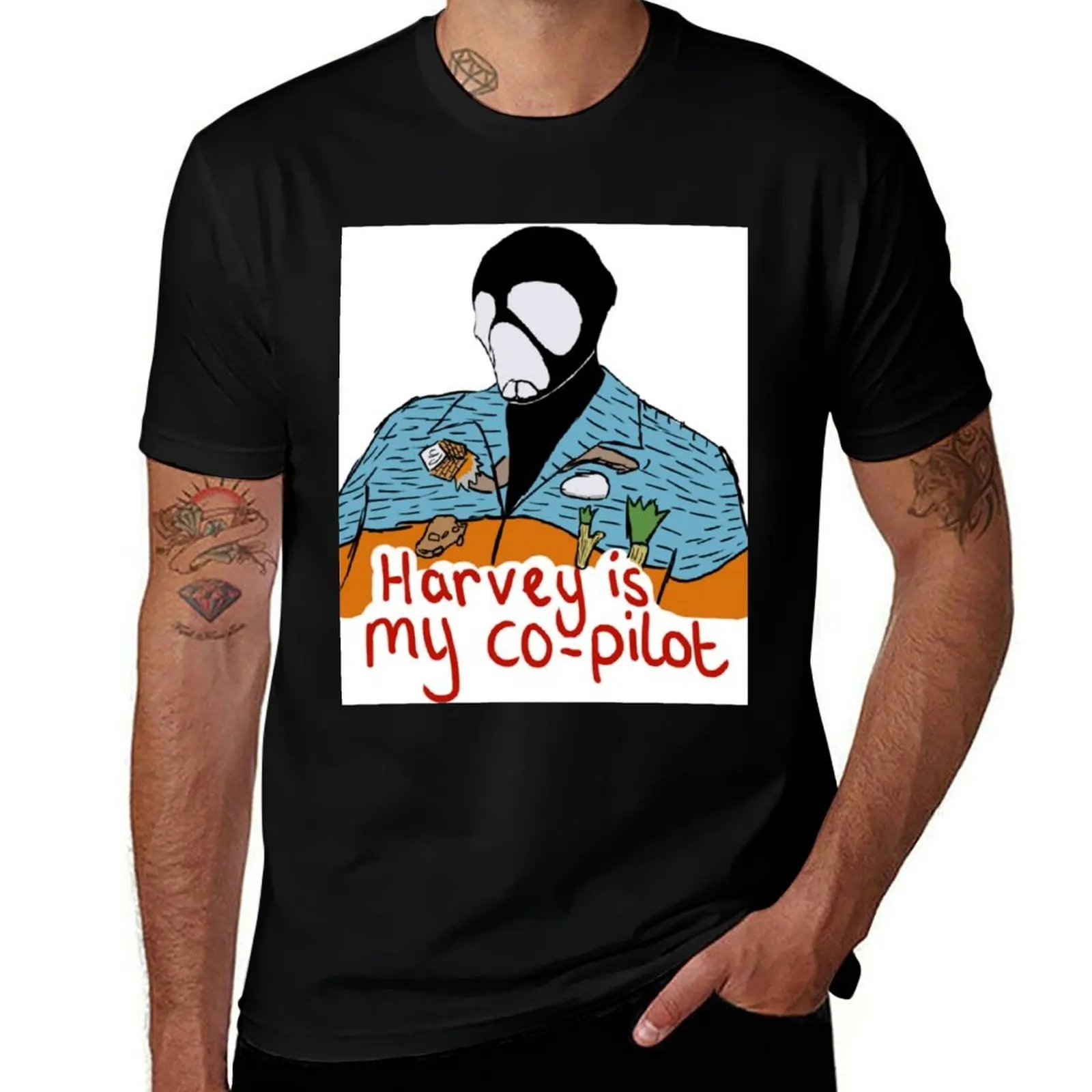 

Farscape - Harvey is my co-pilot. T-Shirt Plus Size Solid Color T-Shirt