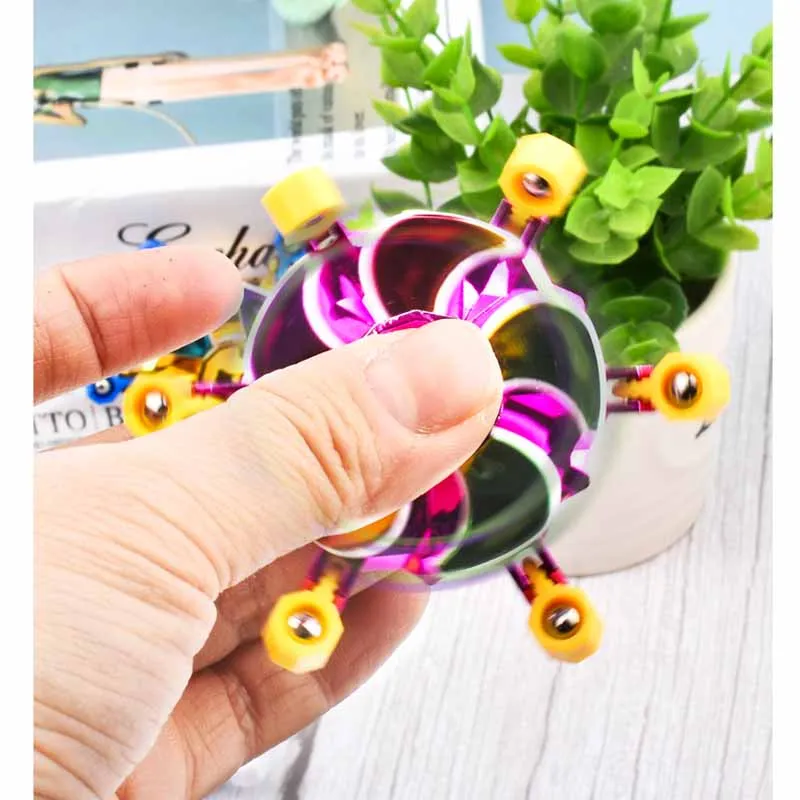 New Creative Dazzling Color Fingertip Gyro Toy Models Children's Stress Relief Toys Spinning Fingertip Gyro Gadgets Kids Gifts