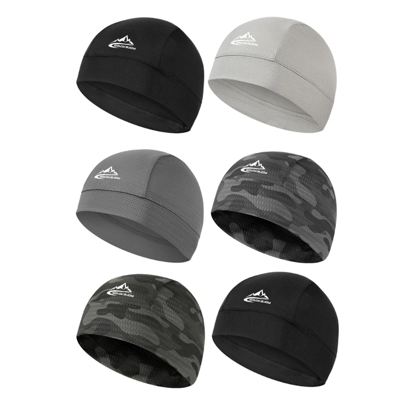 U90E 2 Pack Elastic Sports Skull Cap for Motorcycle Helmets Running Gym Thin