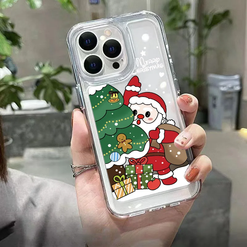 Christmas Xmas Coque Cover for Xiaomi Redmi Note 12 11 Pro Plus 5G Turbo Case Note 12S 11S 10S 10 9S 10C 12C 13C New Year Funda