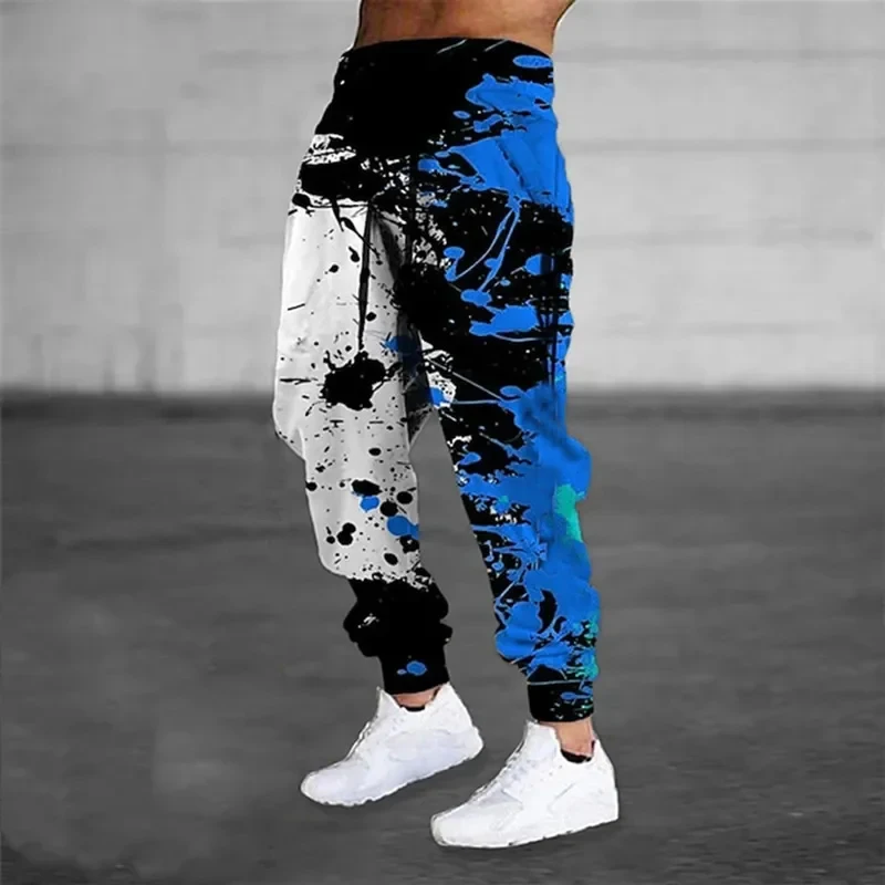 New Fashion autumn men's sports pants graffiti camouflage 3D printed pants neutral street casual sports jogging pants Q0125