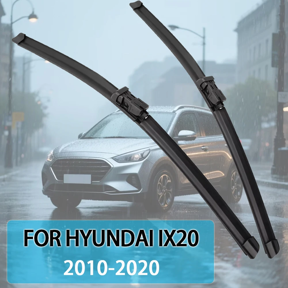 

For Hyundai IX20 2010-2020 26''+14'' Car Wiper Front Wiper Blades Fit Push Button Arm Front Windscreen Auto KOSOO Wipers