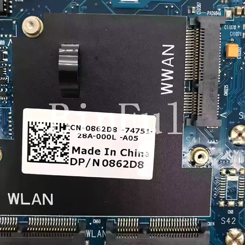 

CN-0862D8 0862D8 862D8 Mainboard For Dell E6220 6050A2428801-MB-A01 With I5-2540M CPU Laptop Motherboard 100% Full Tested Good