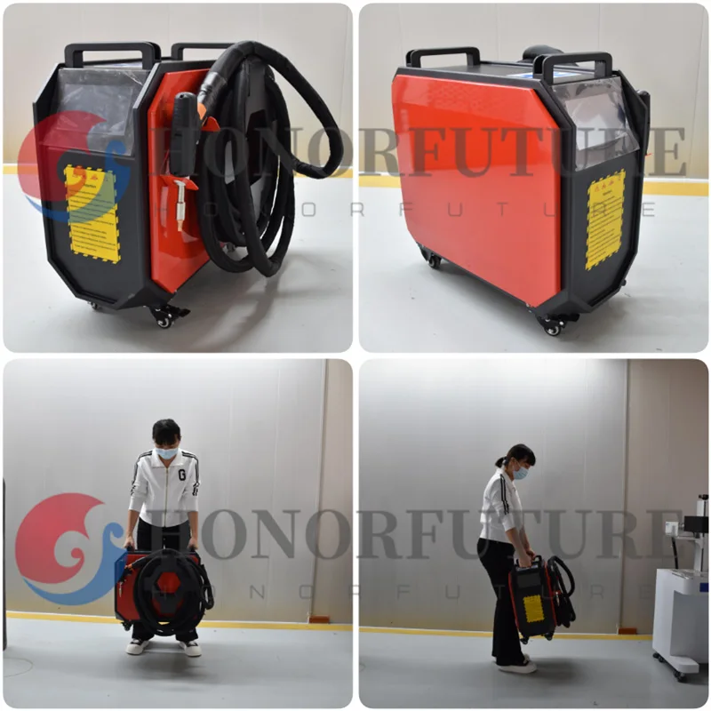 New Product 1000w 1500w Laser Cleaning Machine Air Cooled Fiber Laser Cleaner Metal Rust Paint Removal Machine