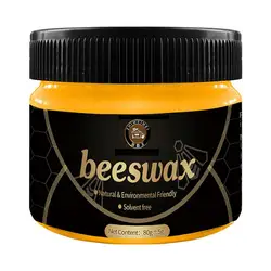 85g Wood Seasoning Beewax Furniture Beeswax Polish Wood Floor Furniture Wear-Resistant Wax Furniture Care Home Cleaning