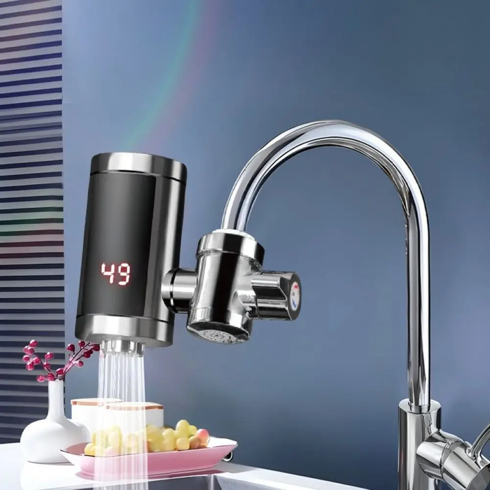 Electric Instant Hot Water Tap 3000W Stainless Steel Faucet Kitchen Sink Heater Fast Heating System For Home Bathroom