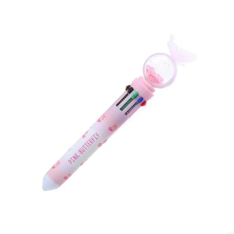 G8TA Multicolor Ballpoint Pen 10 Color-IN-1 Ballpoint Pen 0.5 มม. สำหรับการเขียนการเขียนรหัสสีการเขียนวารสารการเขียน