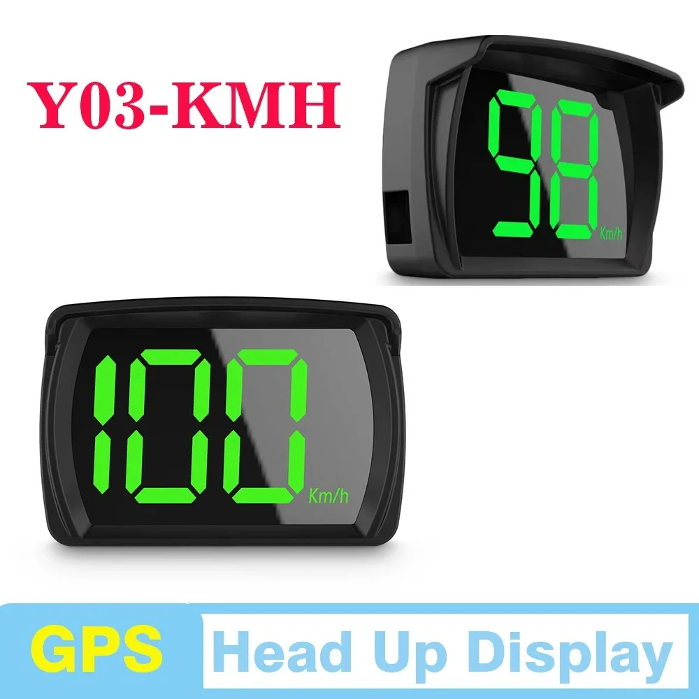 Universal GPS Car HUD Head Up Display Digital Speedometer Big Font Speed Meter KMH Plug and Play for All Car Truck Auto Parts