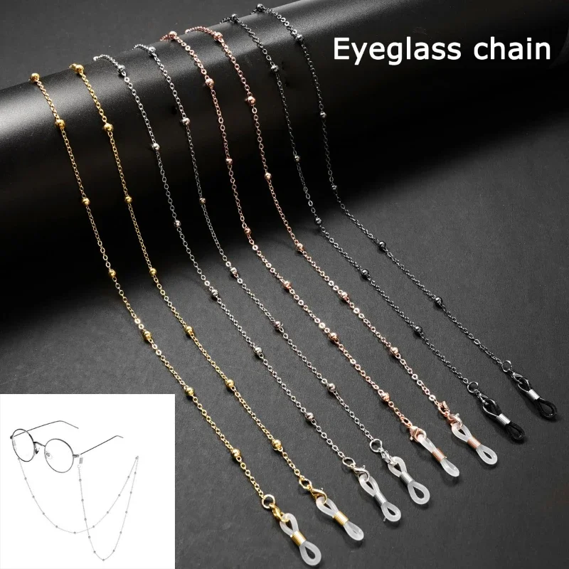 Fashion Glasses Beaded Glasses Chain for Women Summer Beads Hangs Mask Strap Handmade Necklace Sunglasses Lanyard