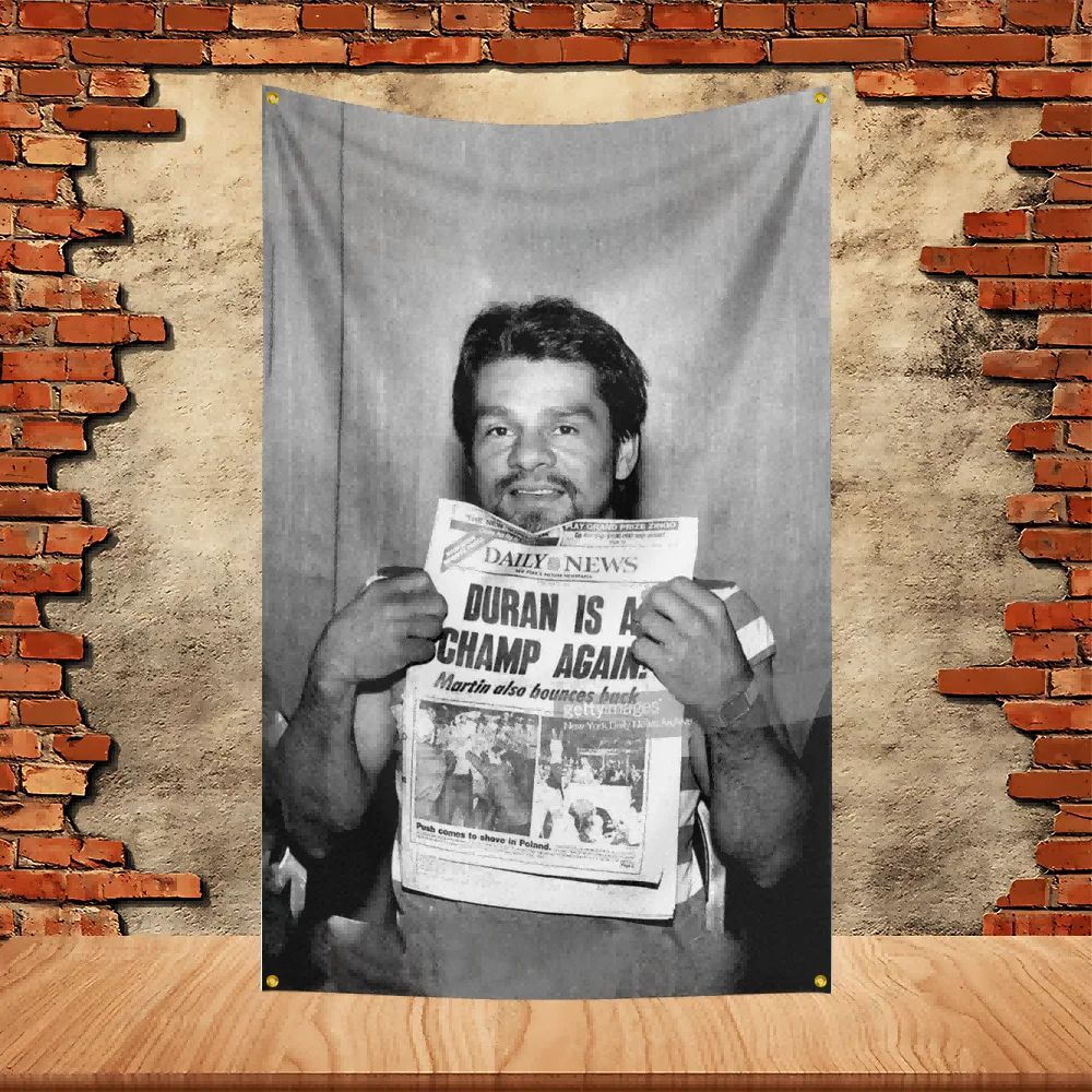 Roberto Durán Boxing Party Flag Polyester Printed Flag Banner Tapestry for Garden Garage Decoration Concert Flag