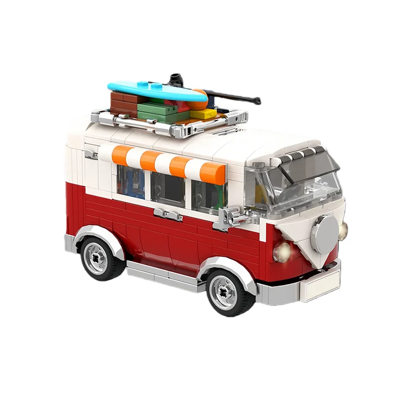 397 pièces – Station de transport MOC – Blocs de construction modulaires personnalisables – Modèle simple et populaire – Jouet créatif DIY pour enfants – Cadeau de festival