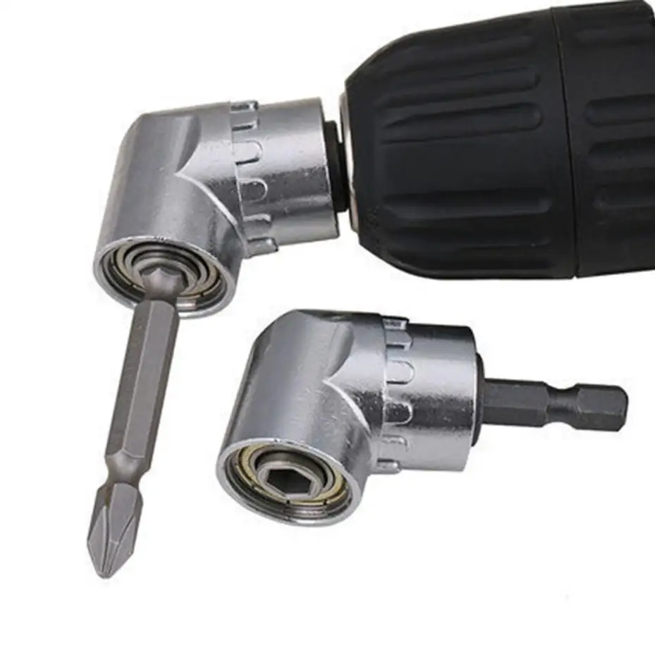 

1 Pcs 105 Degree Turning Screwdriver Joint Electric Drill Corner Attachment Extension Socket Screwdriver Head Tool