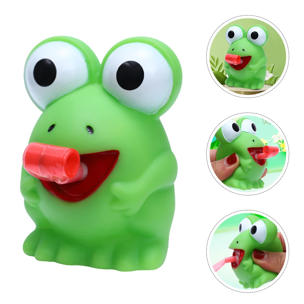 2-teiliges Tierspielzeug, Frosch-Spielzeug, Cartoon-Tier, Stress, Quetsch-Frosch-Spielzeug, Relief, elastisch, grün, für Kleinkinder, Mitbringsel, waschbar