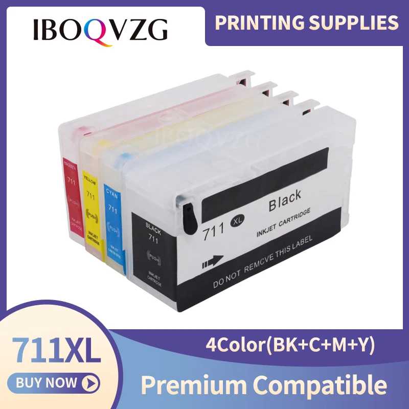 Многоразовый картридж HP 711XL 711 с чипами ARC, пустой, для принтеров HP Designjet T125 T130 T525 T530 24